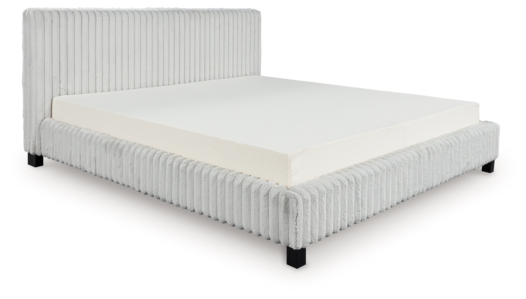Zuraleus White California King Upholstered Bed - PCB3381B14