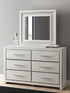 Zuraleus White Dresser and Mirror - PCB3381B1