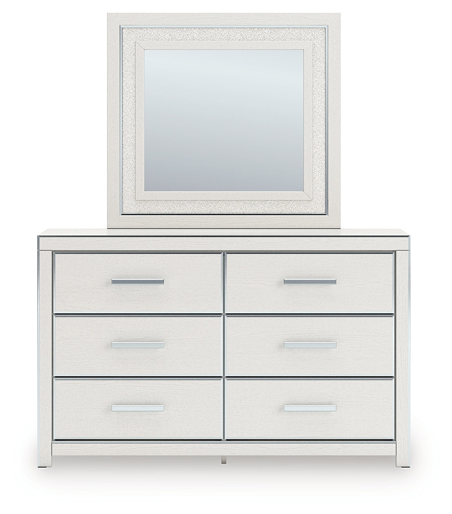 Zuraleus White Dresser and Mirror - PCB3381B1