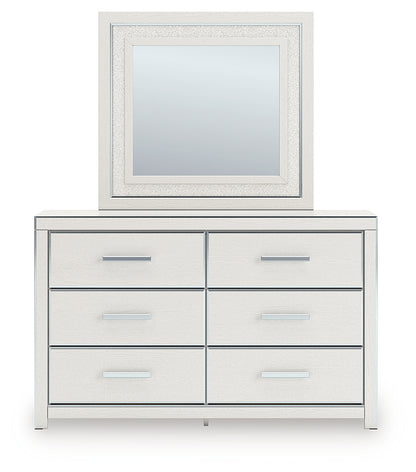 Zuraleus White Dresser and Mirror - PCB3381B1