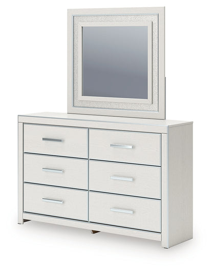 Zuraleus White Dresser and Mirror - PCB3381B1