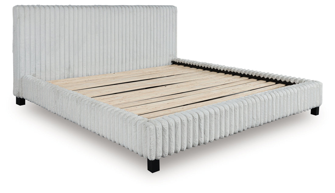 Zuraleus White King Upholstered Bed - PCB3381B13