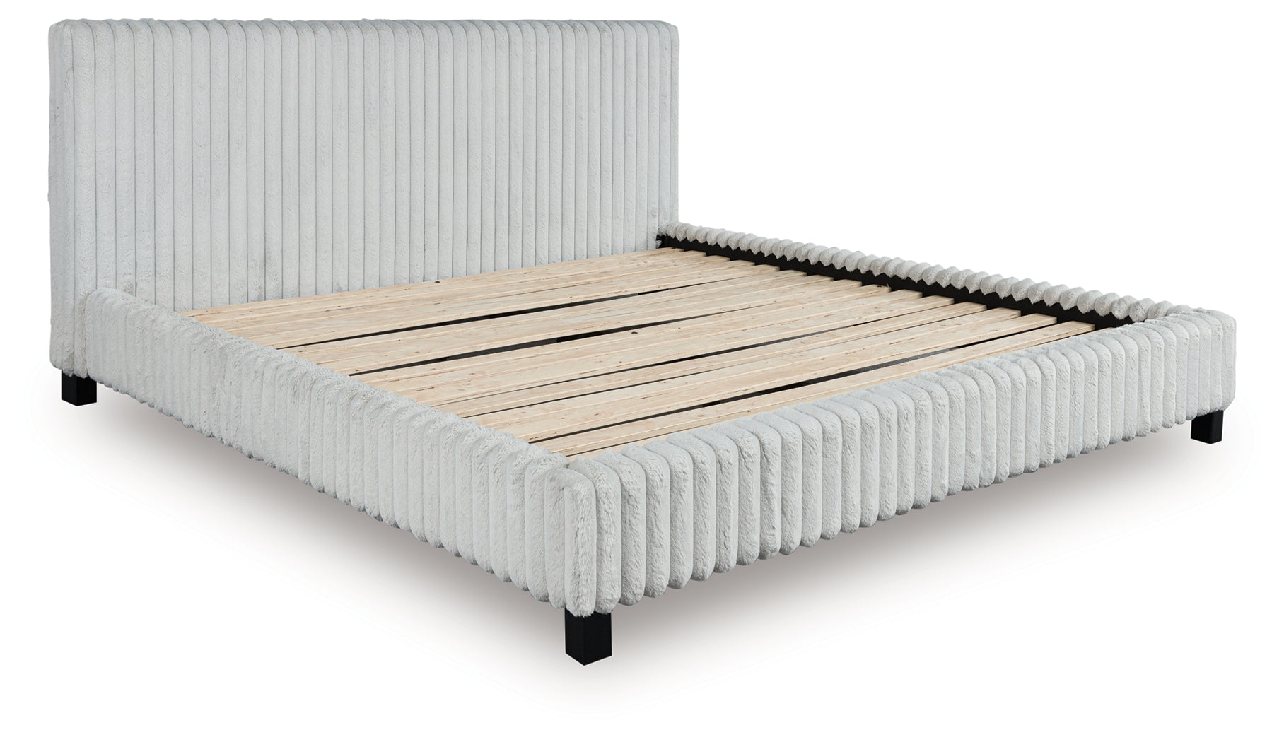 Zuraleus White King Upholstered Bed - PCB3381B13