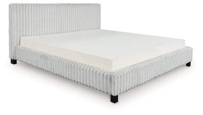 Zuraleus White King Upholstered Bed - PCB3381B13