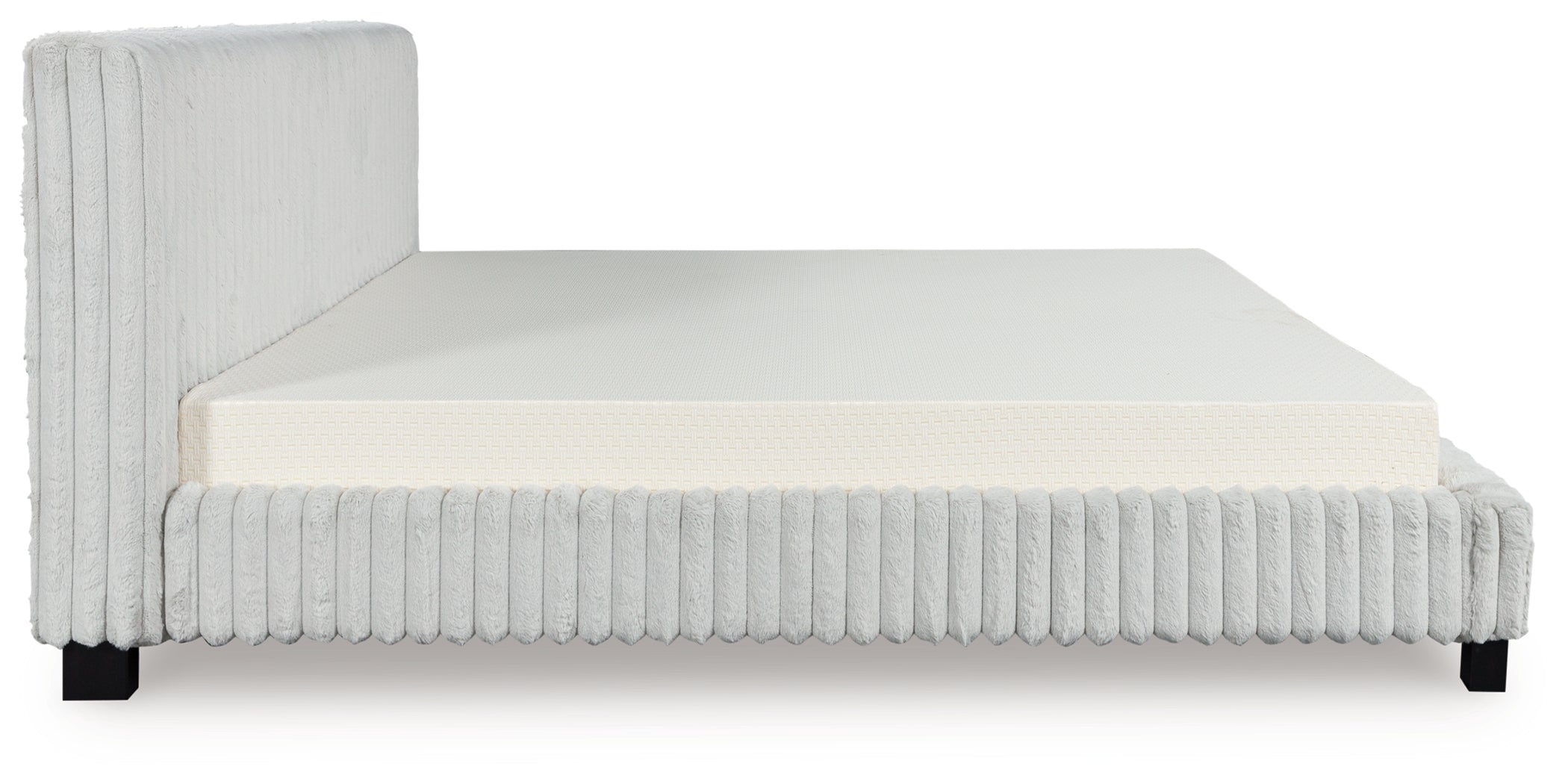 Zuraleus White King Upholstered Bed - PCB3381B13