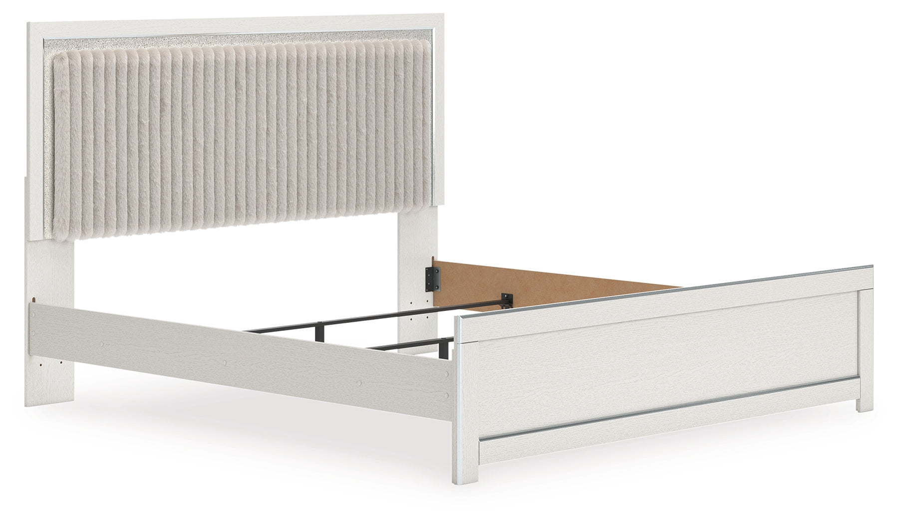 Zuraleus White King Upholstered Panel Bed - PCB3381B10