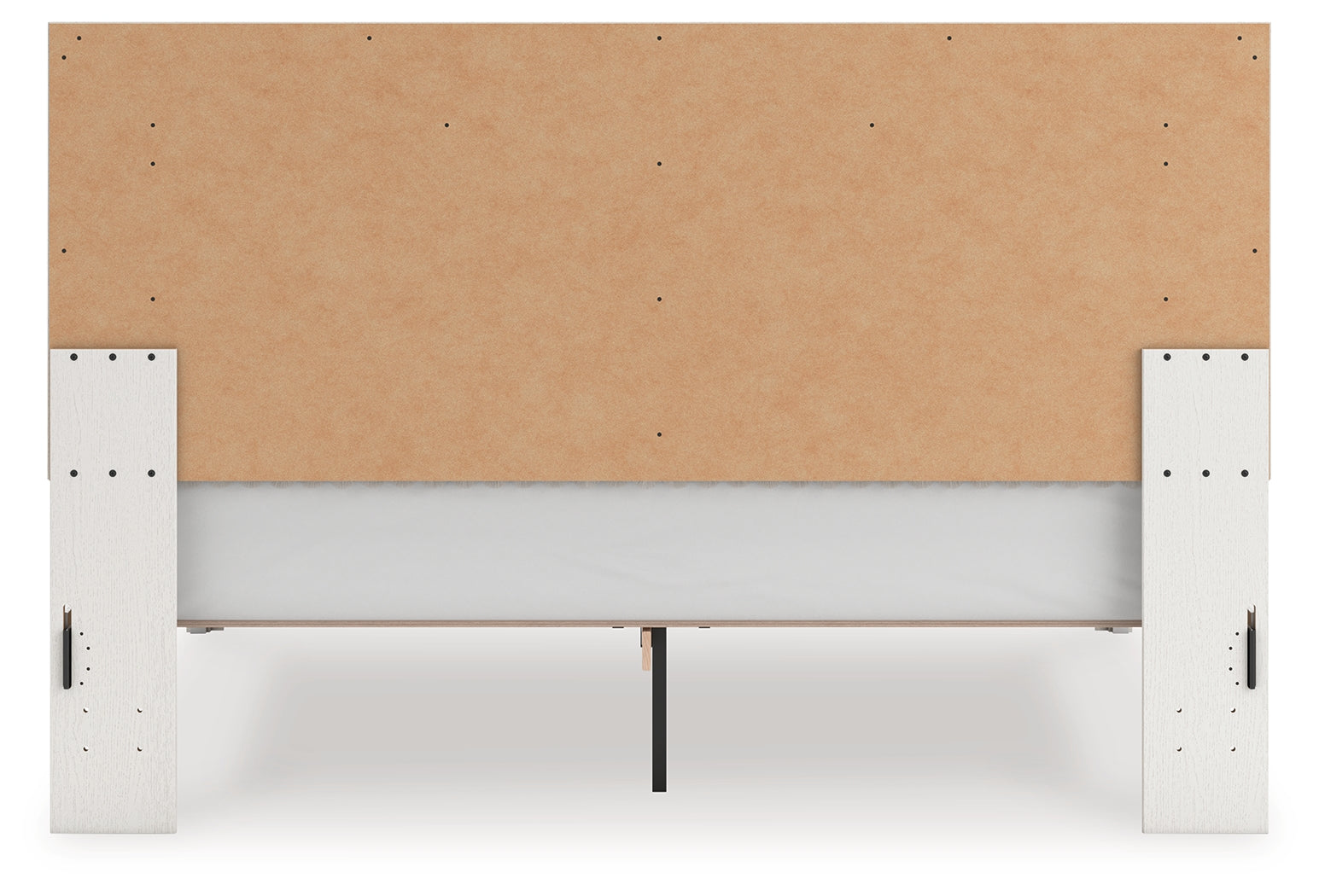 Zuraleus White King Upholstered Panel Bed - PCB3381B8