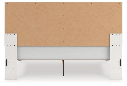 Zuraleus White King Upholstered Panel Bed - PCB3381B8