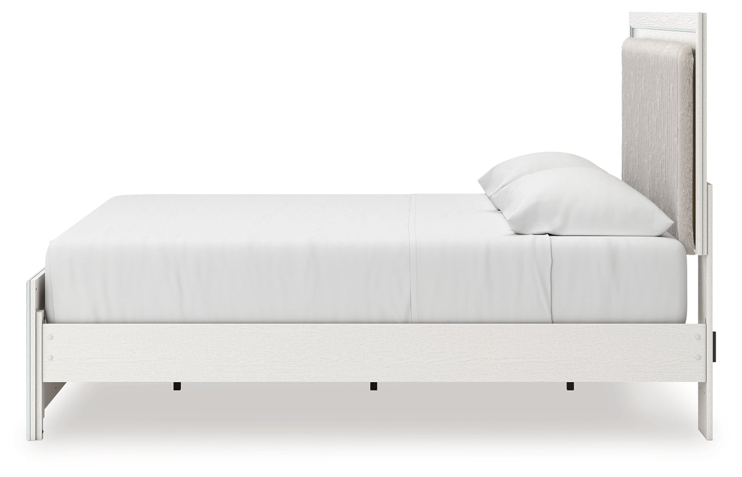 Zuraleus White King Upholstered Panel Bed - PCB3381B8
