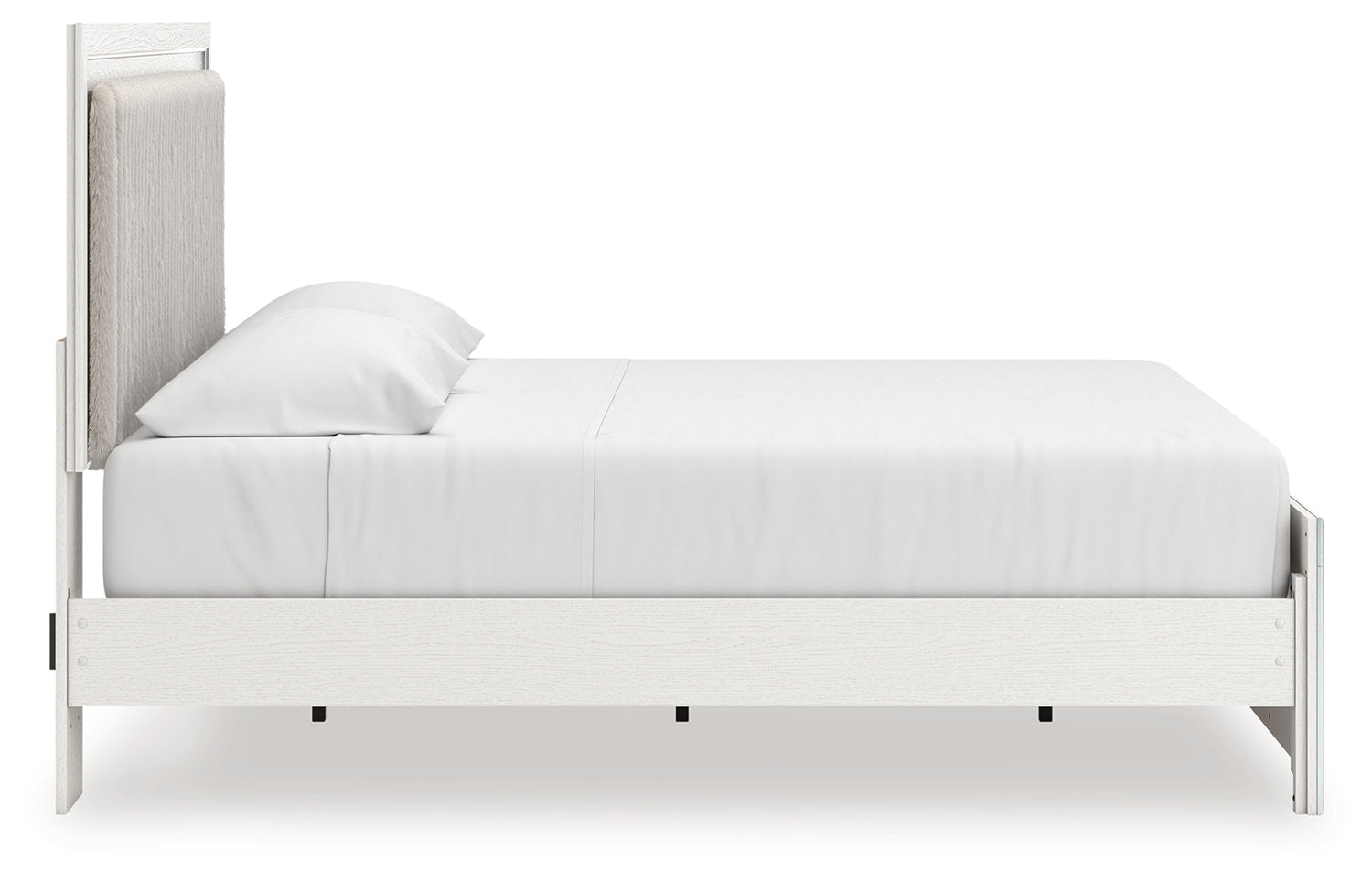 Zuraleus White King Upholstered Panel Bed - PCB3381B8