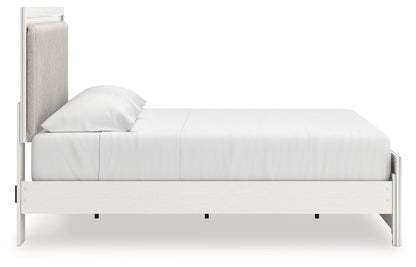 Zuraleus White King Upholstered Panel Bed - PCB3381B8