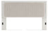 Zuraleus White King Upholstered Panel Heaboard - PCB3381-58