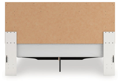 Zuraleus White King Upholstered Panel Storage Bed - PCB3381B9