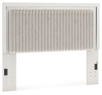 Zuraleus White Queen Upholstered Panel Headboard - PCB3381-57