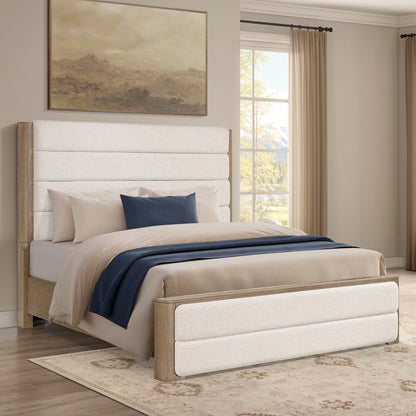 Theo Brown Queen Upholstered Bed