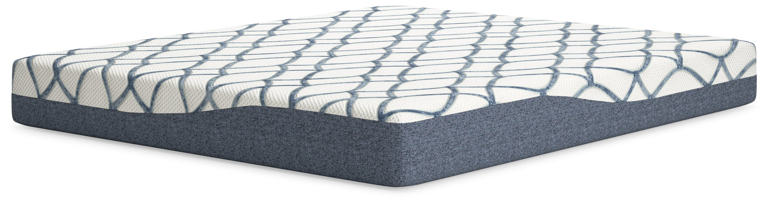 10 Inch Chime Elite 2.0 White/Blue California King Mattress - M42551 - Bien Home Furniture &amp; Electronics