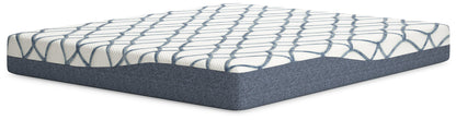 10 Inch Chime Elite 2.0 White/Blue California King Mattress - M42551 - Bien Home Furniture &amp; Electronics