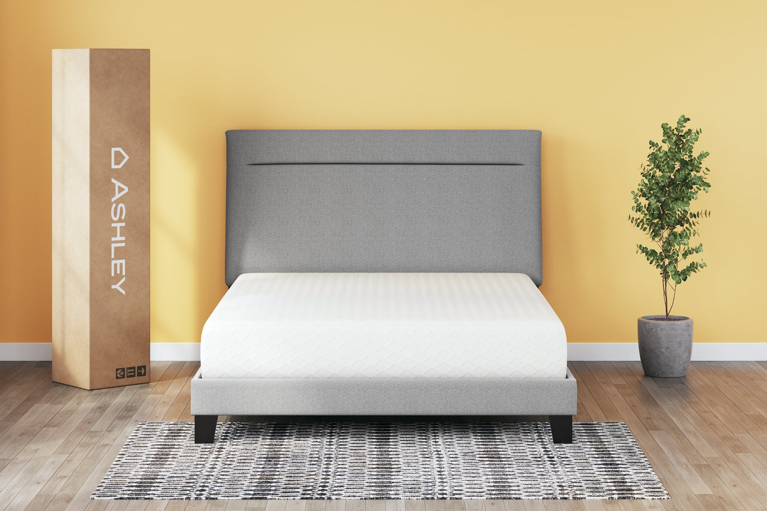 10 Inch Chime Memory Foam White California King Mattress in a Box - M69951 - Bien Home Furniture &amp; Electronics
