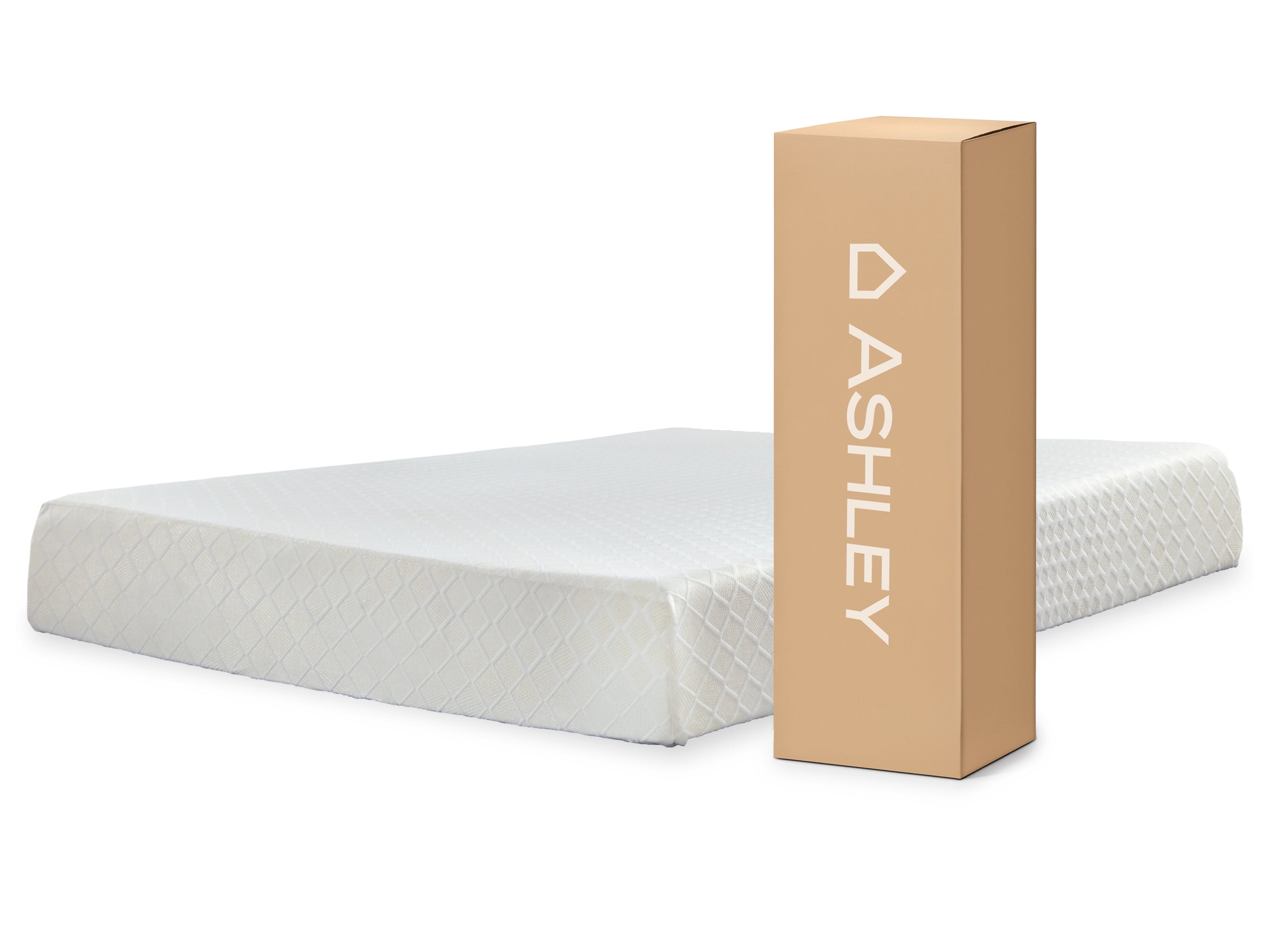 10 Inch Chime Memory Foam White California King Mattress in a Box - M69951 - Bien Home Furniture &amp; Electronics