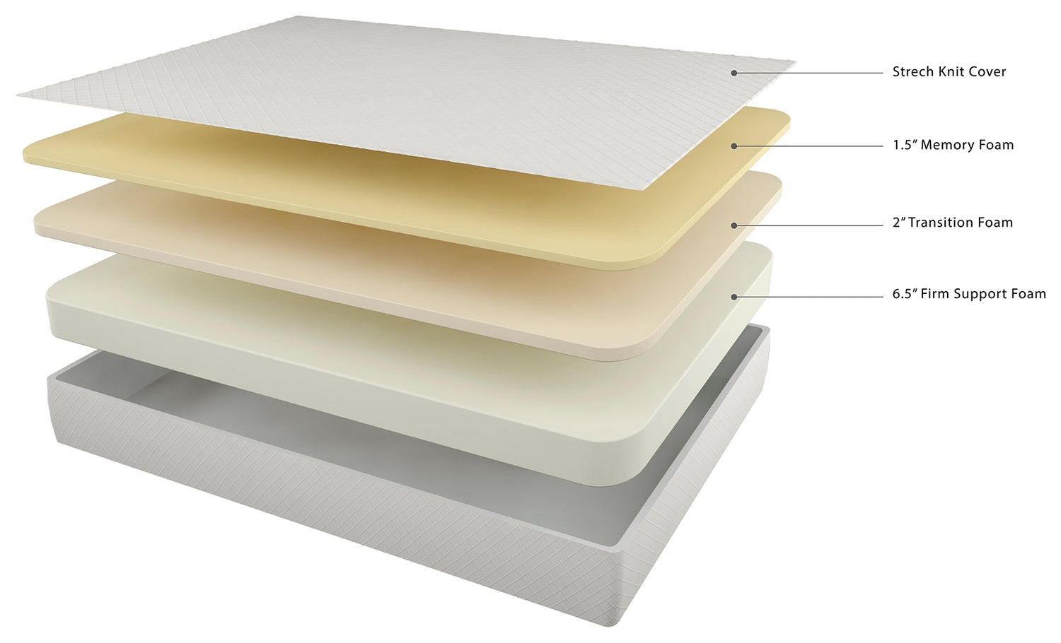 10 Inch Chime Memory Foam White California King Mattress in a Box - M69951 - Bien Home Furniture &amp; Electronics