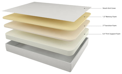 10 Inch Chime Memory Foam White California King Mattress in a Box - M69951 - Bien Home Furniture &amp; Electronics