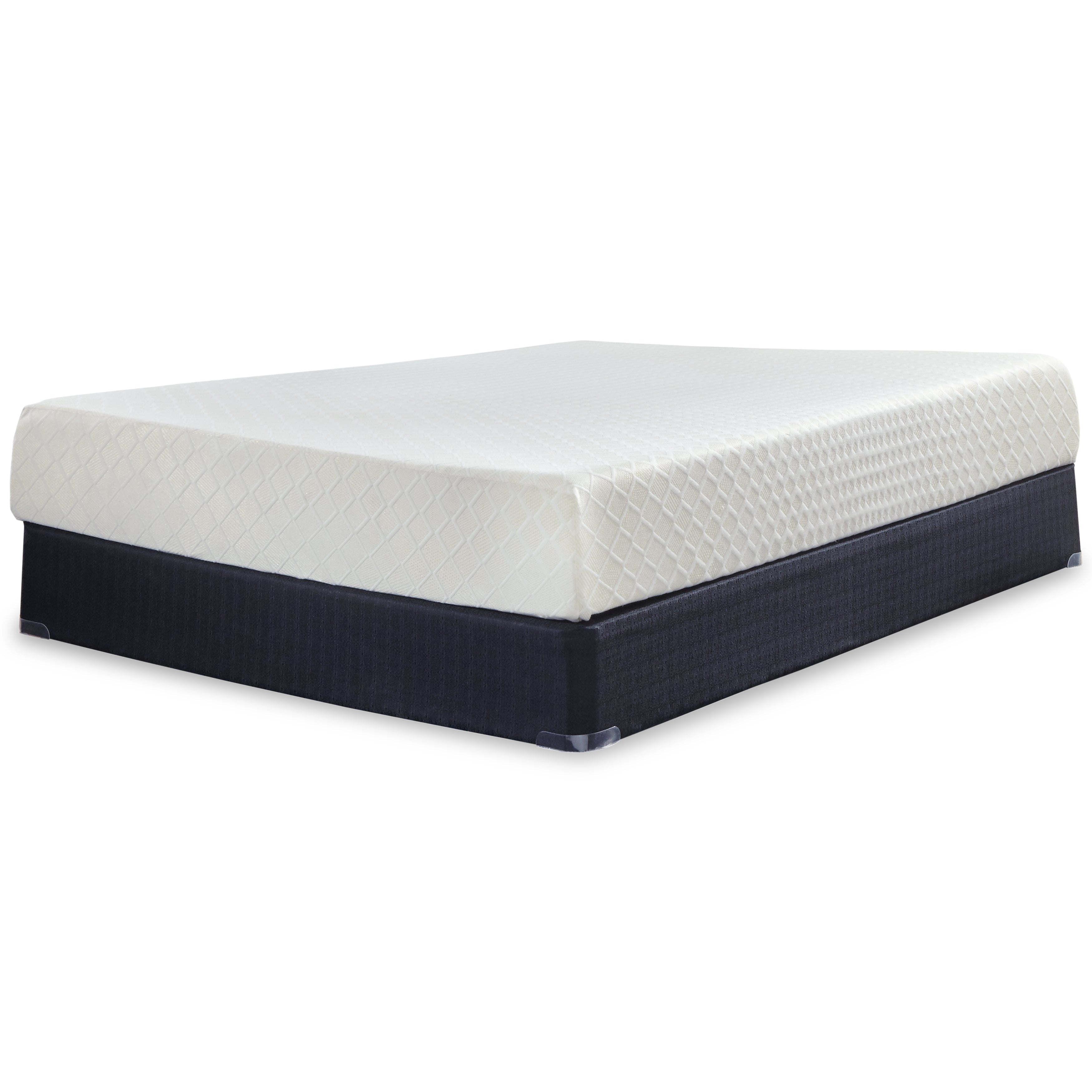 10 Inch Chime Memory Foam White California King Mattress in a Box - M69951 - Bien Home Furniture &amp; Electronics