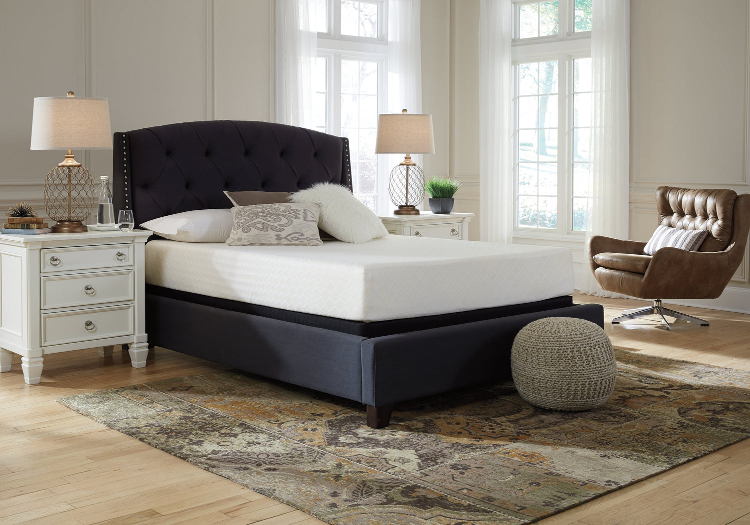 10 Inch Chime Memory Foam White California King Mattress in a Box - M69951 - Bien Home Furniture &amp; Electronics
