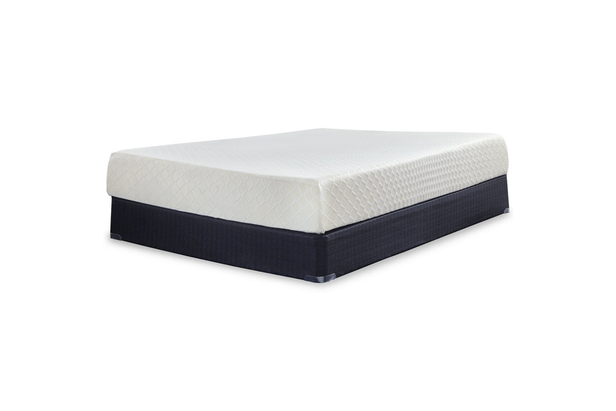 10 Inch Chime Memory Foam White King Mattress in a Box - M69941 - Bien Home Furniture &amp; Electronics