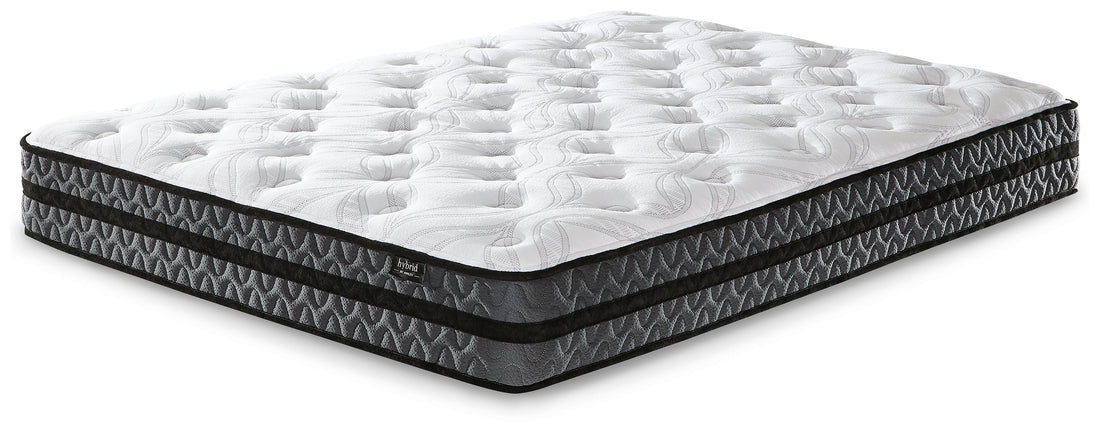 10 Inch Pocketed Hybrid White Queen Mattress - M58931X - Bien Home Furniture &amp; Electronics