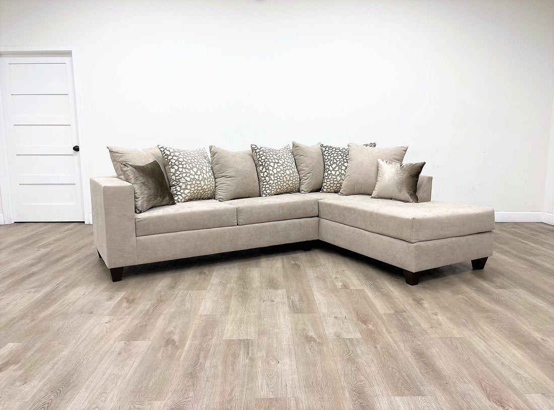110-Hollywood Beige Sectional - 110-HOLLYWOOD BEIGE - Bien Home Furniture &amp; Electronics