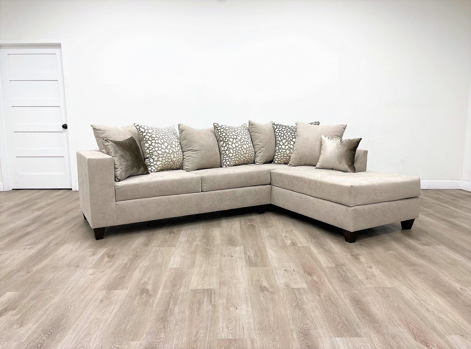110-Hollywood Beige Sectional - 110-HOLLYWOOD BEIGE - Bien Home Furniture &amp; Electronics