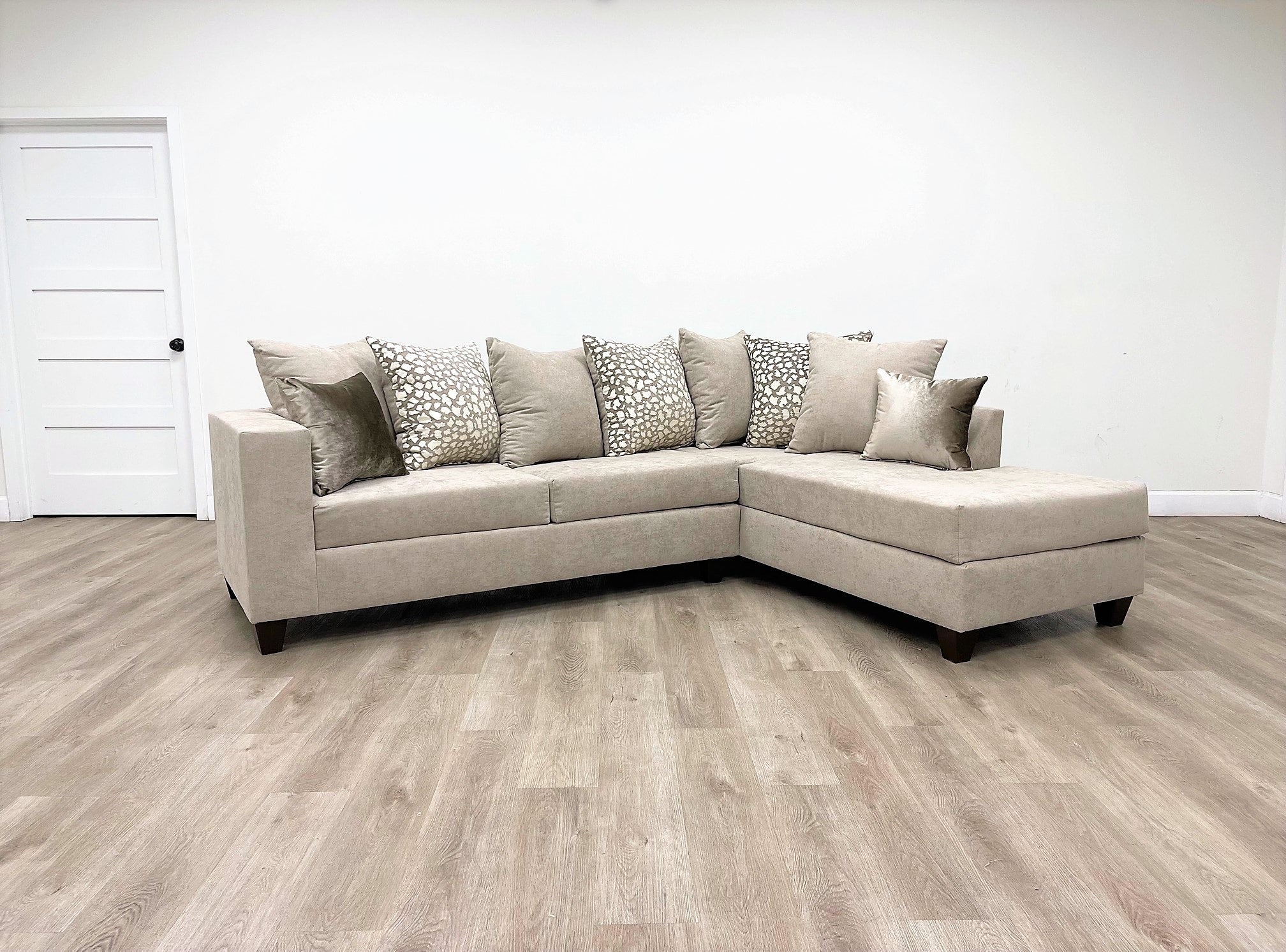 110-Hollywood Beige Sectional - 110-HOLLYWOOD BEIGE - Bien Home Furniture &amp; Electronics