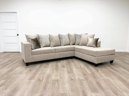 110-Hollywood Beige Sectional - 110-HOLLYWOOD BEIGE - Bien Home Furniture &amp; Electronics