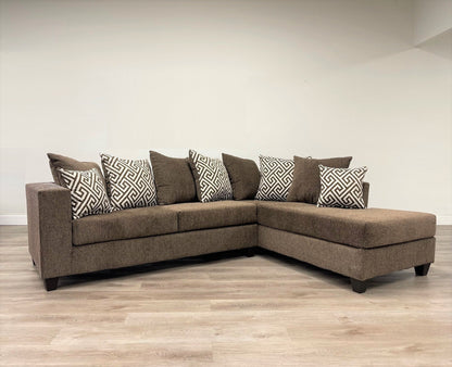 110 - Mocha Sectional - 110 - Mocha Sectional - Bien Home Furniture &amp; Electronics