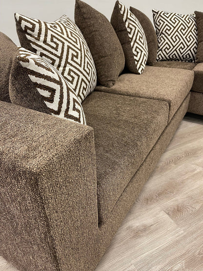 110 - Mocha Sectional - 110 - Mocha Sectional - Bien Home Furniture &amp; Electronics
