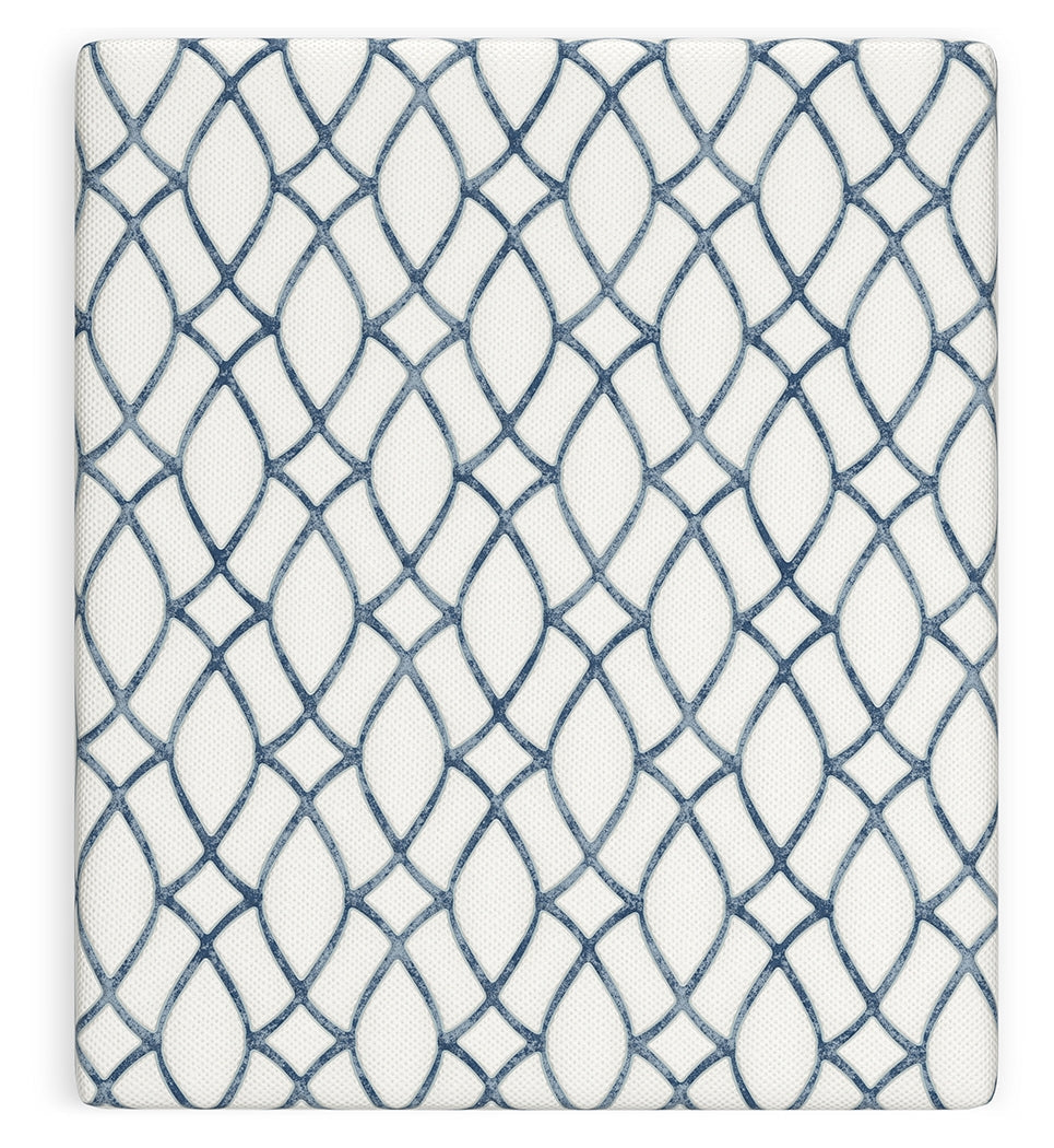 12 Inch Chime Elite 2.0 White/Blue California King Mattress - M42651 - Bien Home Furniture &amp; Electronics