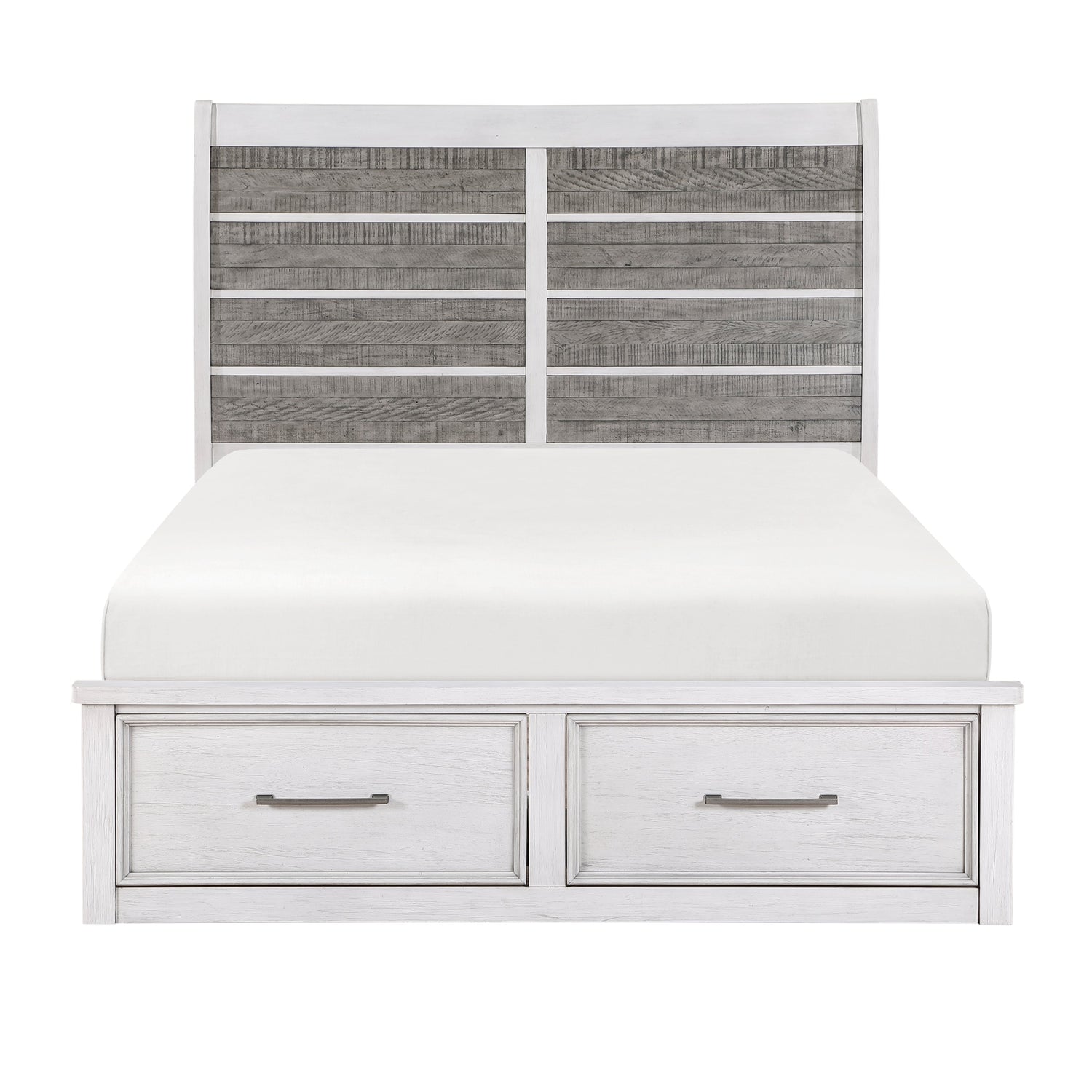 1303-1* (3) Queen Platform Bed with Footboard Storage - 1303-1* - Bien Home Furniture &amp; Electronics