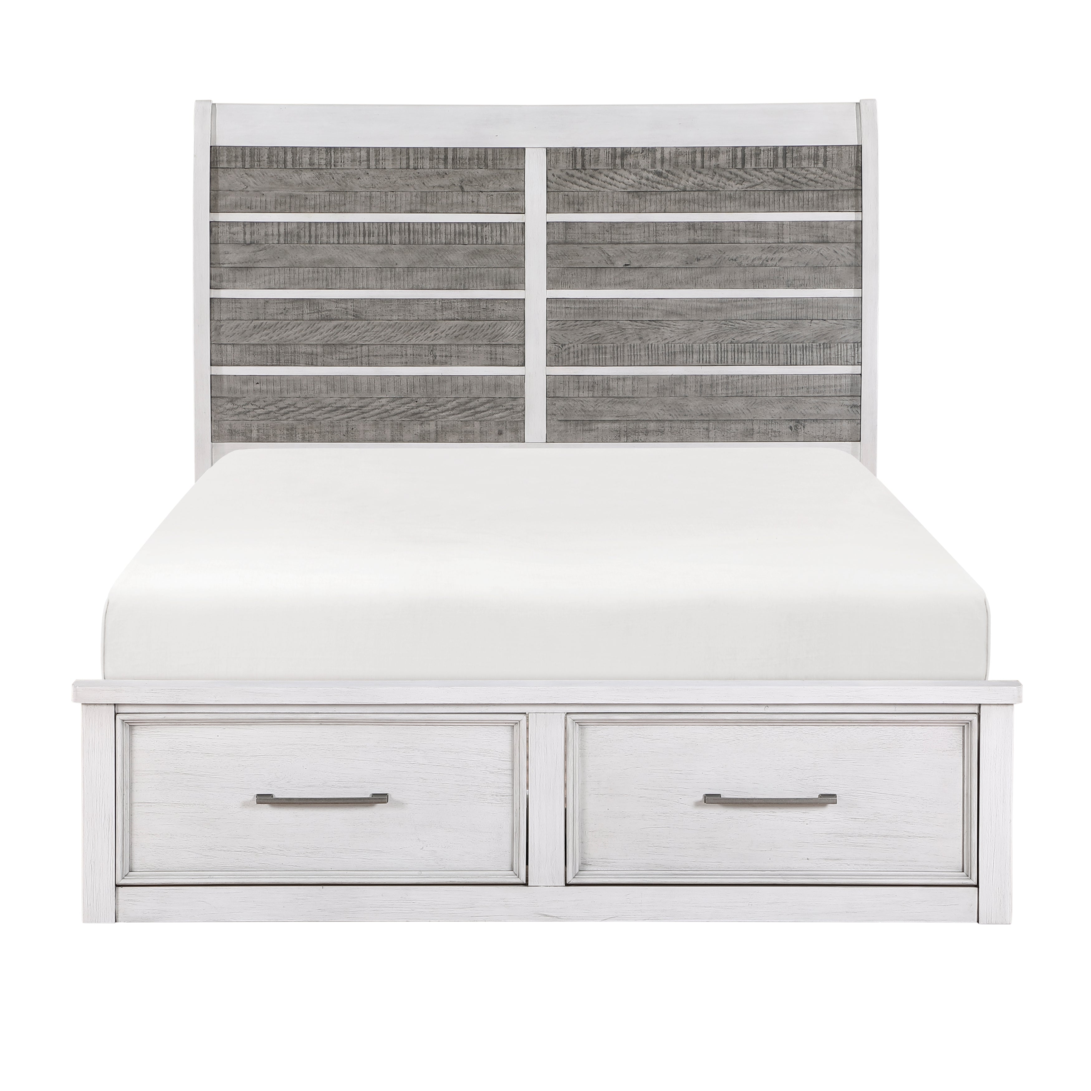 1303-1* (3) Queen Platform Bed with Footboard Storage - 1303-1* - Bien Home Furniture &amp; Electronics