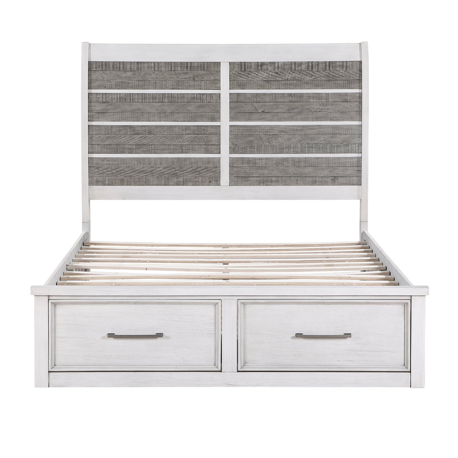 1303-1* (3) Queen Platform Bed with Footboard Storage - 1303-1* - Bien Home Furniture &amp; Electronics