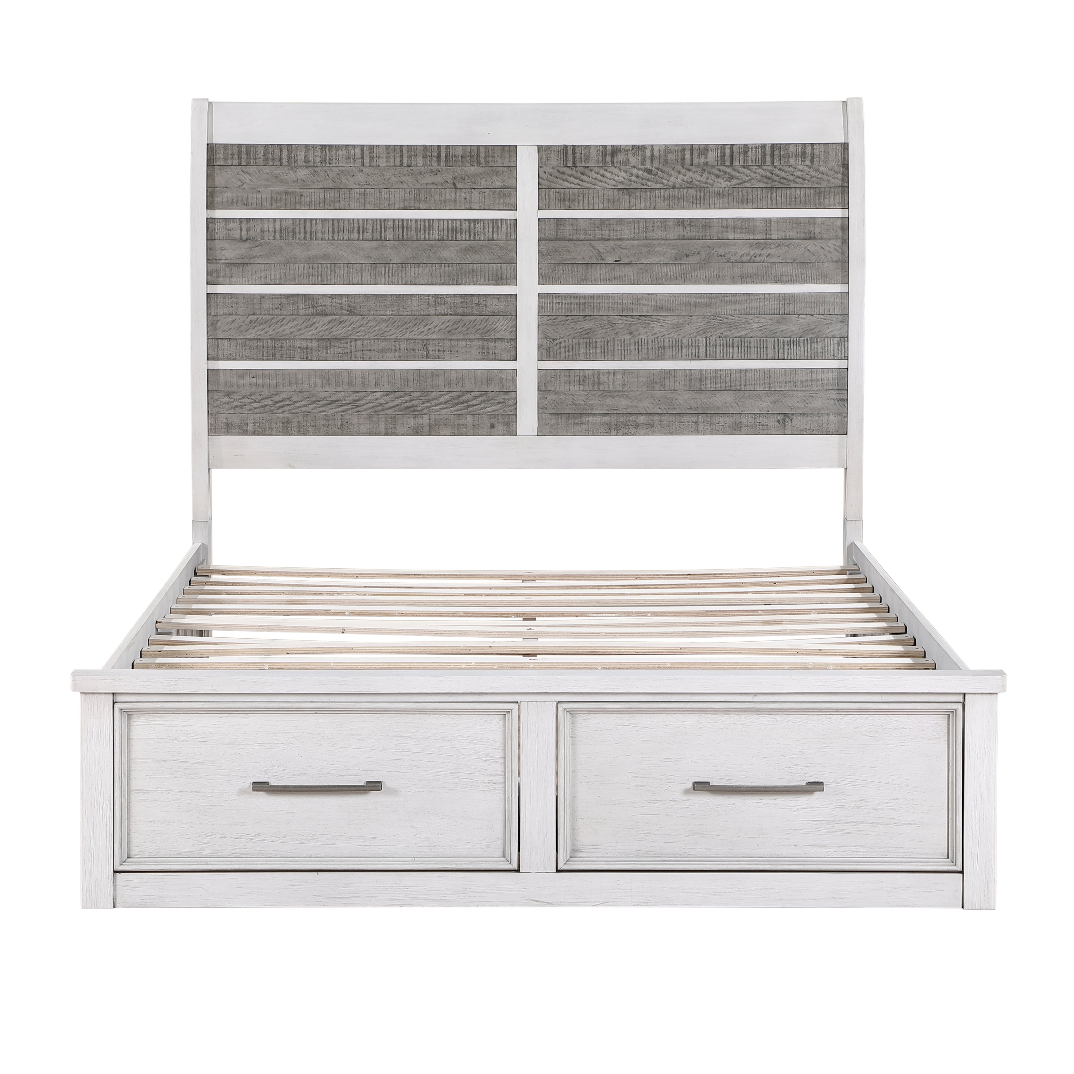 1303-1* (3) Queen Platform Bed with Footboard Storage - 1303-1* - Bien Home Furniture &amp; Electronics