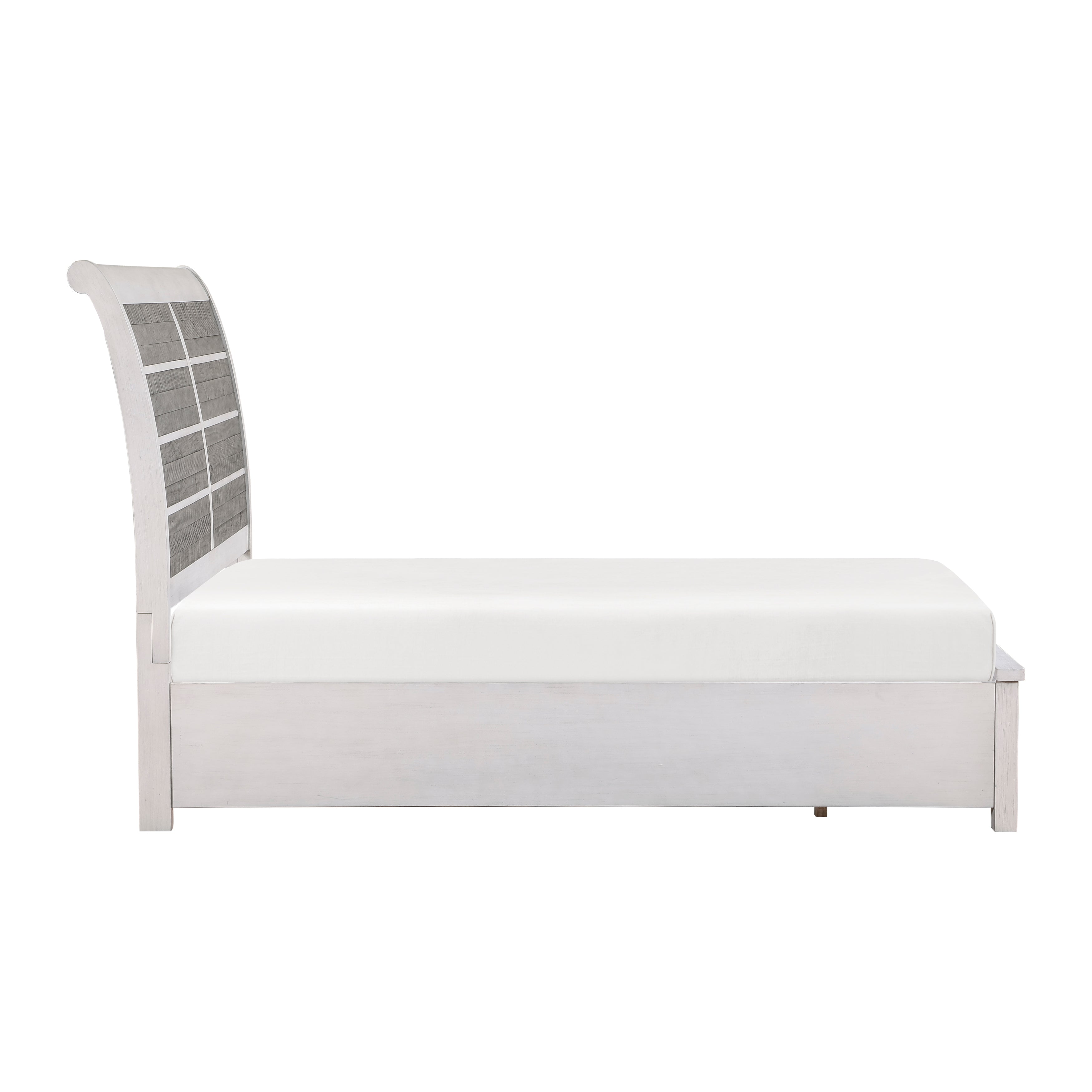 1303-1* (3) Queen Platform Bed with Footboard Storage - 1303-1* - Bien Home Furniture &amp; Electronics
