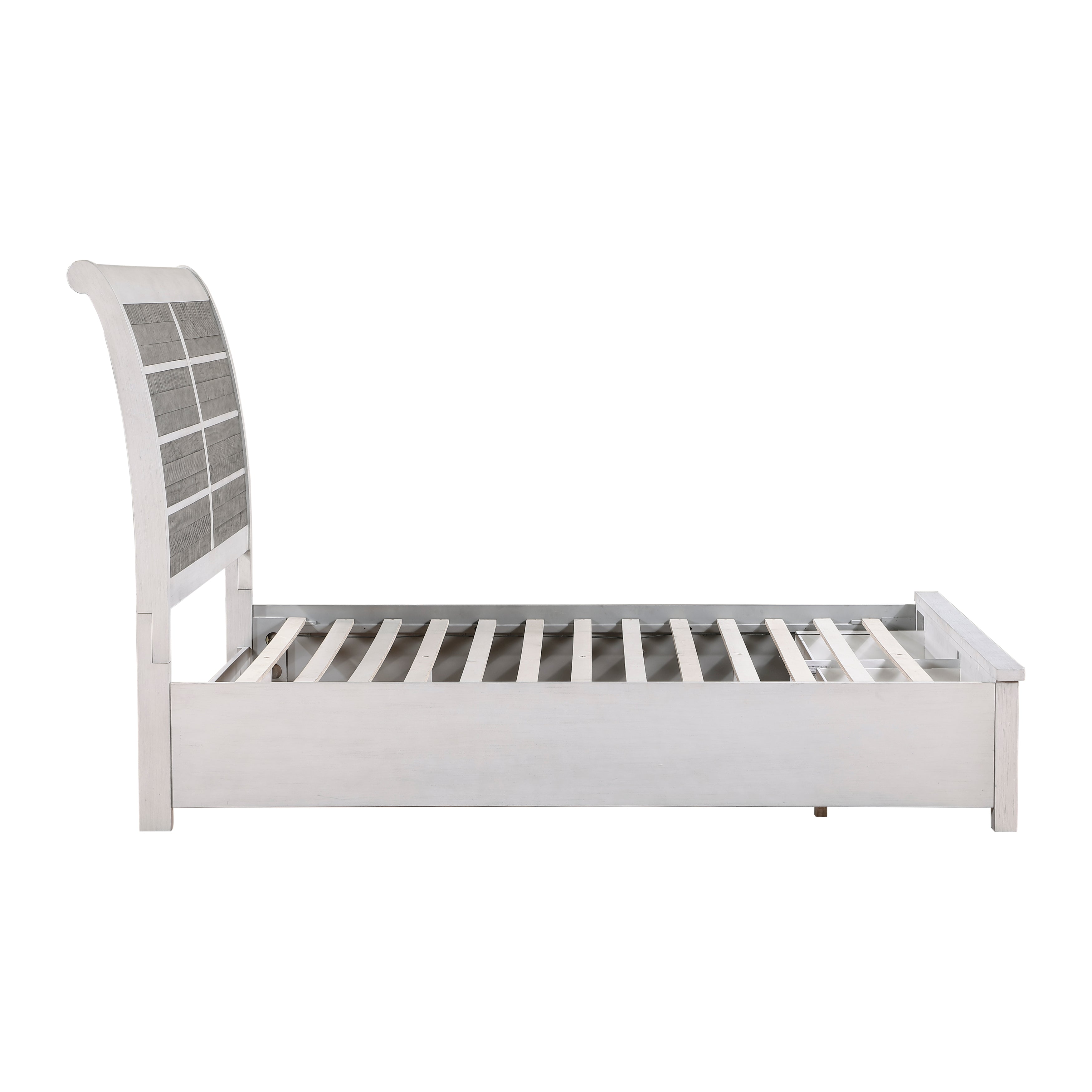 1303-1* (3) Queen Platform Bed with Footboard Storage - 1303-1* - Bien Home Furniture &amp; Electronics