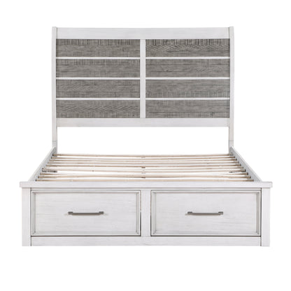 1303K-1EK* (3) Eastern King Platform Bed with Footboard Storage - 1303K-1EK* - Bien Home Furniture &amp; Electronics