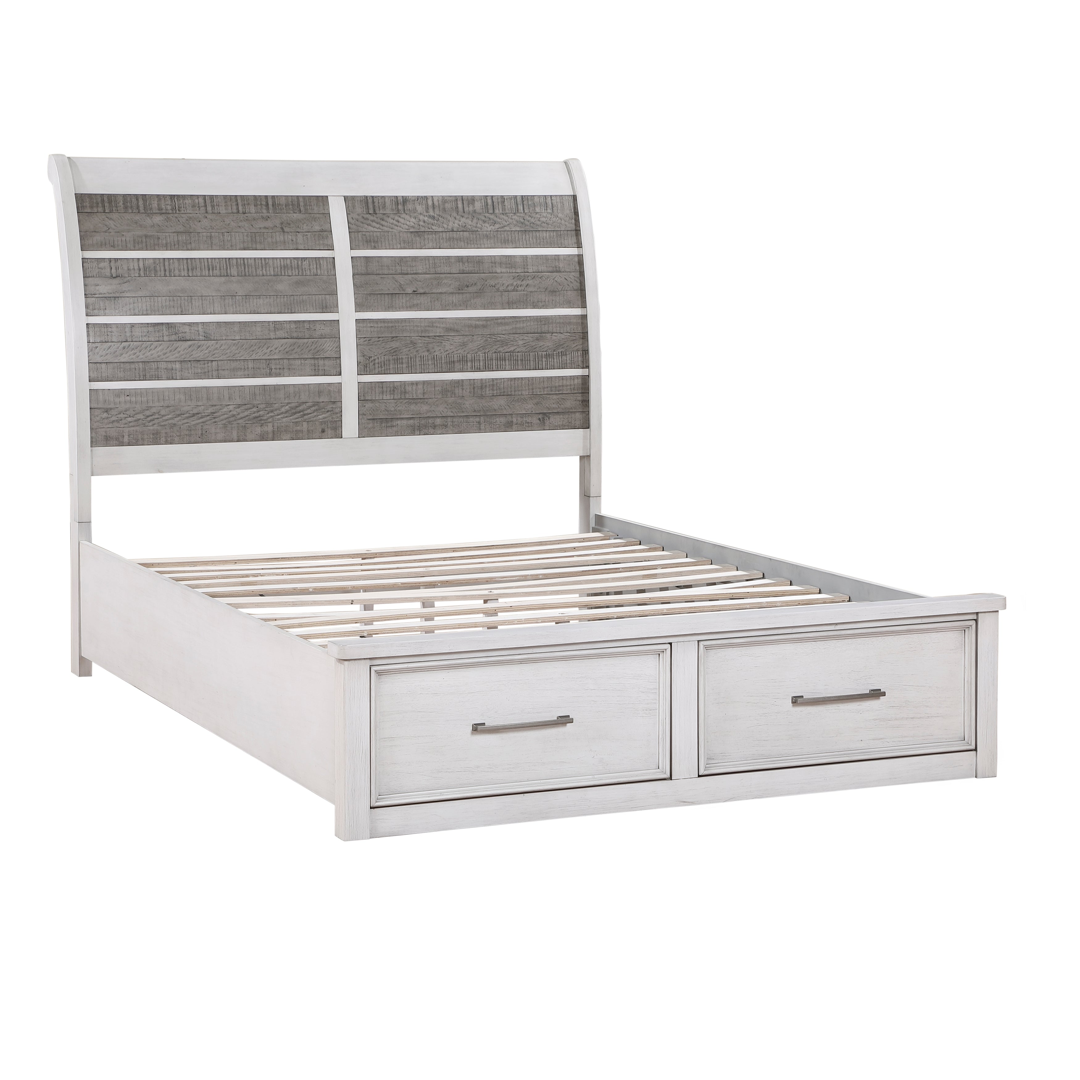 1303K-1EK* (3) Eastern King Platform Bed with Footboard Storage - 1303K-1EK* - Bien Home Furniture &amp; Electronics