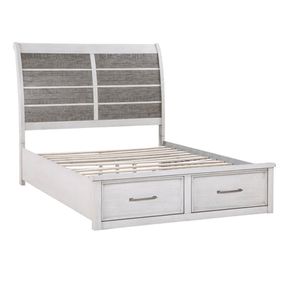 1303K-1EK* (3) Eastern King Platform Bed with Footboard Storage - 1303K-1EK* - Bien Home Furniture &amp; Electronics