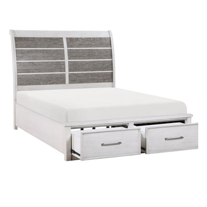 1303K-1EK* (3) Eastern King Platform Bed with Footboard Storage - 1303K-1EK* - Bien Home Furniture &amp; Electronics