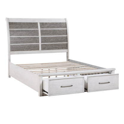1303K-1EK* (3) Eastern King Platform Bed with Footboard Storage - 1303K-1EK* - Bien Home Furniture &amp; Electronics