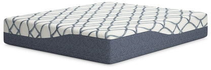 14 Inch Chime Elite 2.0 White/Blue California King Mattress - M42751 - Bien Home Furniture &amp; Electronics