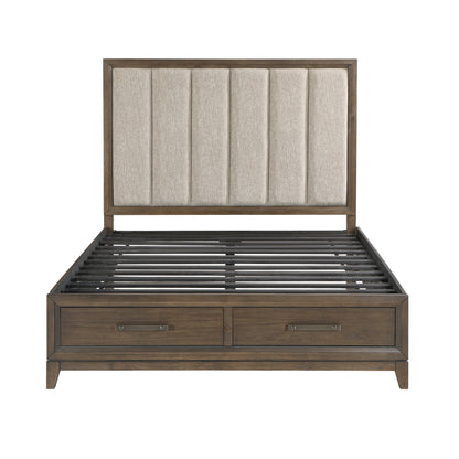 1422N-1* (3) Queen Platform Bed with Footboard Storage - 1422N-1* - Bien Home Furniture &amp; Electronics