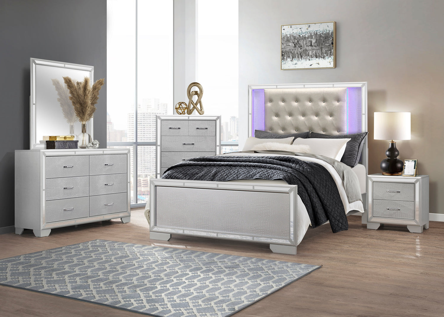 1428SV-1* (3) Queen Bed - 1428SV-1* - Bien Home Furniture &amp; Electronics